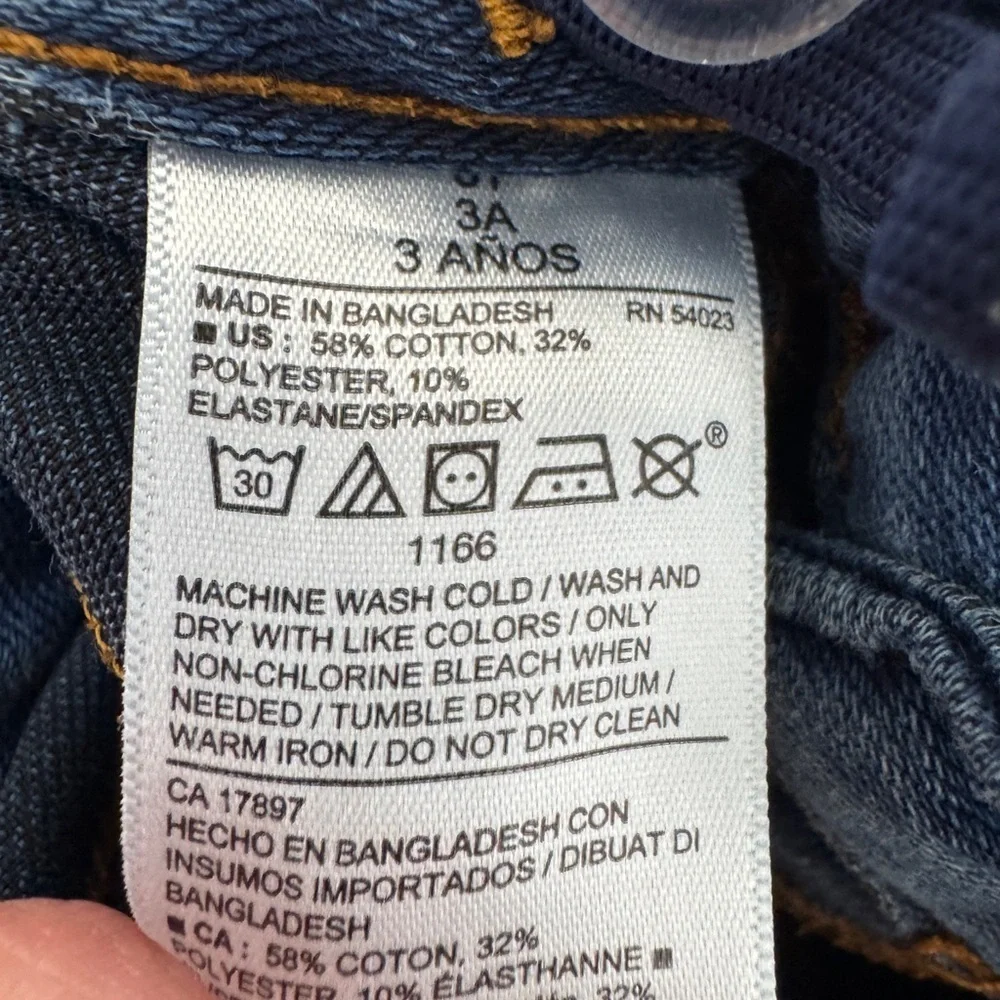 Old Navy 3T Girls Denim Blue Jeans Medium Wash Pants